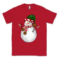 Red Snowman Classic Tee - NancyCooperArtShop