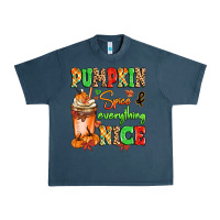 Midnight Navy Pumpkin Spice And Everything Nice Urban Heavy Tee - MaliasSmallBusiness