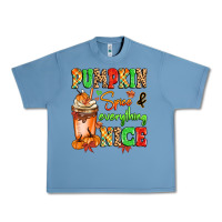 Pebble Blue Pumpkin Spice And Everything Nice Urban Heavy Tee - MaliasSmallBusiness