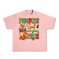 Salmon Pumpkin Spice And Everything Nice Urban Heavy Tee - MaliasSmallBusiness