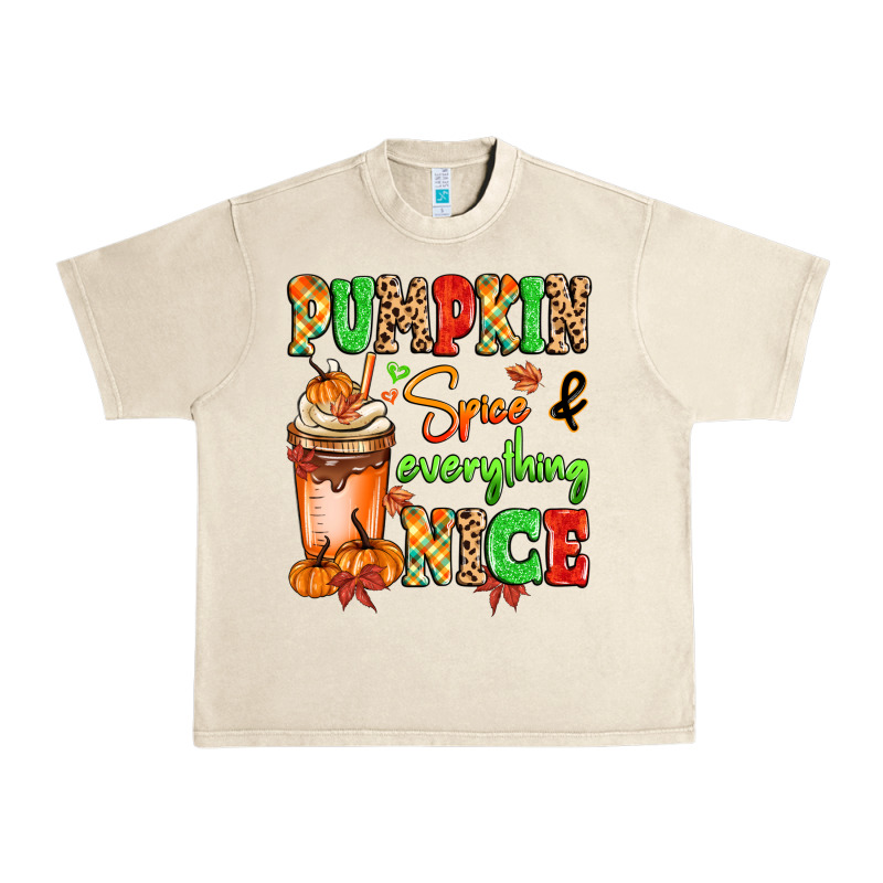 Pumpkin Spice And Everything Nice Urban Heavy Tee by MaliasSmallBusiness | Teevron