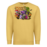 Antique Gold trick rawr treat Premium Sweatshirt - FaDigitalArtStudio