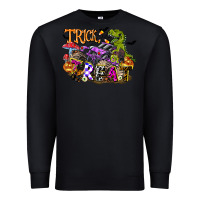 Black trick rawr treat Premium Sweatshirt - FaDigitalArtStudio