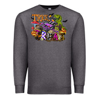 Charcoal Heather trick rawr treat Premium Sweatshirt - FaDigitalArtStudio