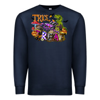 Navy trick rawr treat Premium Sweatshirt - FaDigitalArtStudio