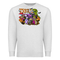 Oatmeal Heather trick rawr treat Premium Sweatshirt - FaDigitalArtStudio