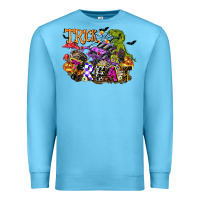 Ocean Blue trick rawr treat Premium Sweatshirt - FaDigitalArtStudio