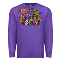 Purple trick rawr treat Premium Sweatshirt - FaDigitalArtStudio