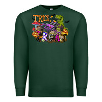 Sports Green trick rawr treat Premium Sweatshirt - FaDigitalArtStudio