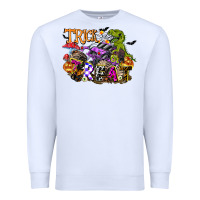 White trick rawr treat Premium Sweatshirt - FaDigitalArtStudio