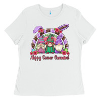 White happy easter gnomies rainbow Ladies Tee - Artiststas
