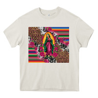 Cream our lady of guadalupe serape background tumbler Heavy Core Tee - Artiststas