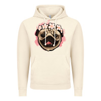 Vintage Artic pug floral Vintage Hoodie - Jasminsmagicworld