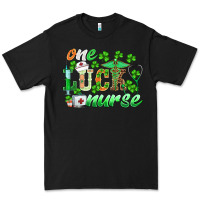 Black st.patricks one lucky nurse Premium Tee - BarkalooDesign
