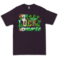 Plum st.patricks one lucky nurse Premium Tee - BarkalooDesign