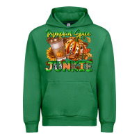 Emerald Pumpkin Spice Junkie Urban Hoodie - CowhideDigitalArt