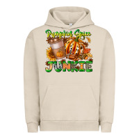 Pigment French Oak Pumpkin Spice Junkie Urban Hoodie - CowhideDigitalArt