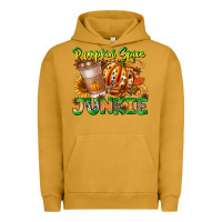 Pigment Peanut Butter Pumpkin Spice Junkie Urban Hoodie - CowhideDigitalArt