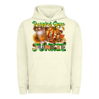 Pigment Pistachio Pumpkin Spice Junkie Urban Hoodie - CowhideDigitalArt