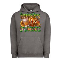 Pigment Tornado Pumpkin Spice Junkie Urban Hoodie - CowhideDigitalArt