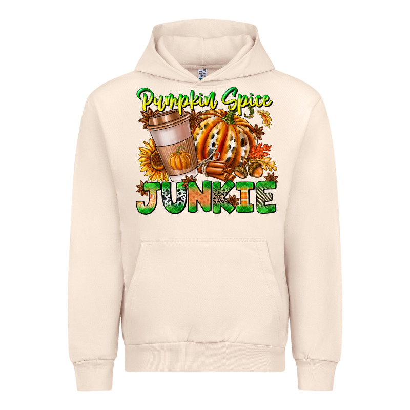 Pumpkin Spice Junkie Urban Hoodie by CowhideDigitalArt | Teevron