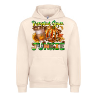 Sandshell Pumpkin Spice Junkie Urban Hoodie - CowhideDigitalArt