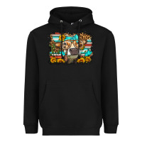 Black sunflower cow olivia Heavyweight Hoodie - OliviaCreatesArt