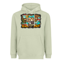 Matcha sunflower cow olivia Heavyweight Hoodie - OliviaCreatesArt
