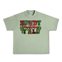 Oil Green Howdy Christmas y'all Urban Heavy Tee - NancyCooperArtShop