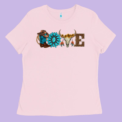 Western Love Ladies Tee Designed By Adodesignshop