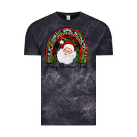 Cloud Black merry christmas y'all rainbow Vintage Tee - JahusDesignShop