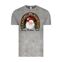 Cloud Rock merry christmas y'all rainbow Vintage Tee - JahusDesignShop