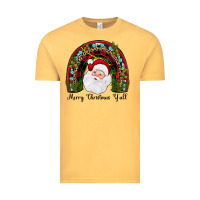Vintage Mustard merry christmas y'all rainbow Vintage Tee - JahusDesignShop