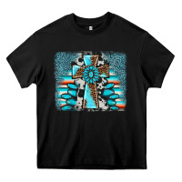 Black cross gemstone background Heavy Core Tee - AdoDesignShop