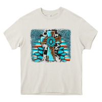 Cross Gemstone Background Heavy Core Tee | Teevron