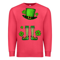 Cardinal Custom name St. Patrick's leprechaun Premium Sweatshirt - OliviaCreatesArt