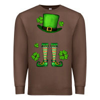 Chestnut Custom name St. Patrick's leprechaun Premium Sweatshirt - OliviaCreatesArt
