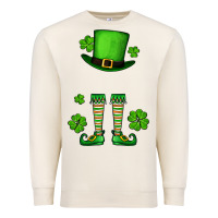 Sandshell Custom name St. Patrick's leprechaun Premium Sweatshirt - OliviaCreatesArt