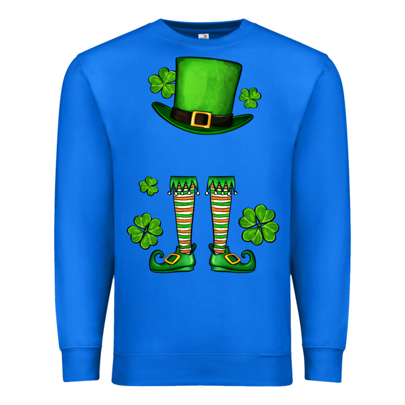 Custom Name St. Patrick's Leprechaun Premium Sweatshirt by OliviaCreatesArt | Teevron