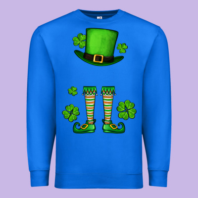 Custom Name St. Patrick's Leprechaun Premium Sweatshirt Designed By Oliviacreatesart