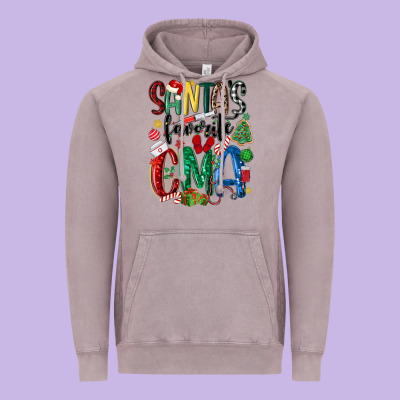 Santas Favorite Cma Nurse Vintage Hoodie Designed By Maliassmallbusiness