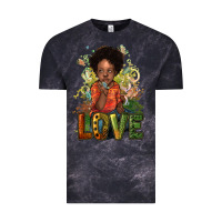 Cloud Black black afro boy love Vintage Tee - NancyCooperArtShop
