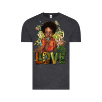 Vintage Black black afro boy love Vintage Tee - NancyCooperArtShop