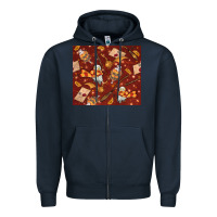 Navy wizard items with glitter Zipper Hoodie - TumblerDesignByShophia