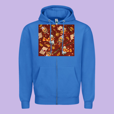 Wizard Items With Glitter Zipper Hoodie Designed By Tumblerdesignbyshophia
