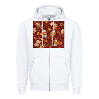 White wizard items with glitter Zipper Hoodie - TumblerDesignByShophia