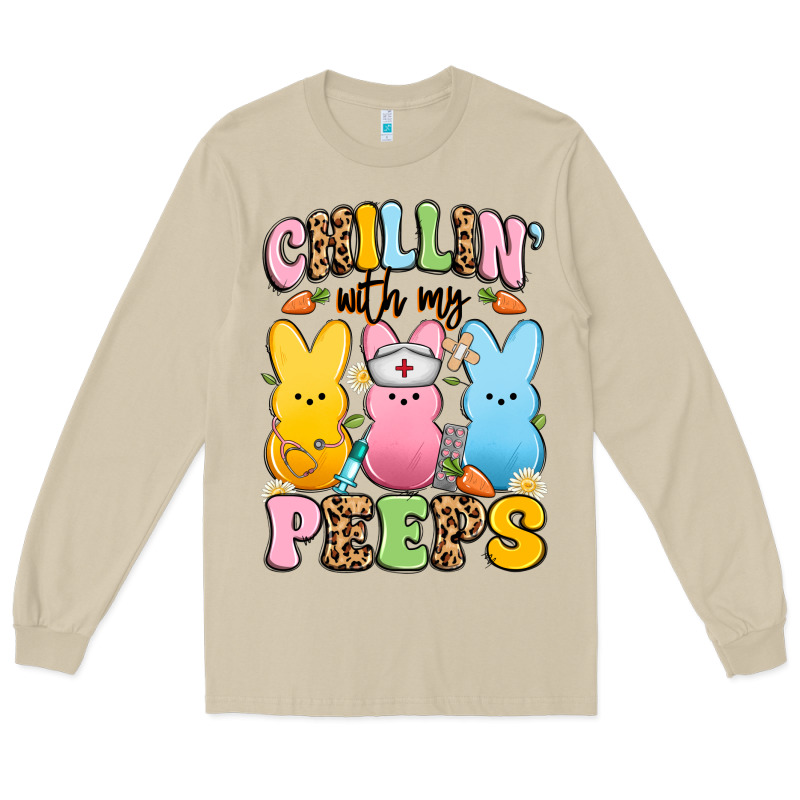 Chillin' With My Peeps Nurse Long Sleeve Tee by Artiststas | Teevron