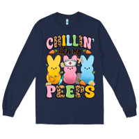 Navy chillin' with my peeps nurse Long Sleeve Tee - Artiststas