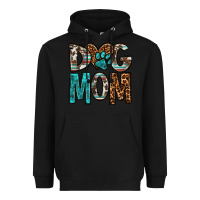 Black dog mom Heavyweight Hoodie - OliviaCreatesArt