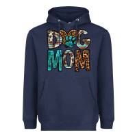 Navy dog mom Heavyweight Hoodie - OliviaCreatesArt